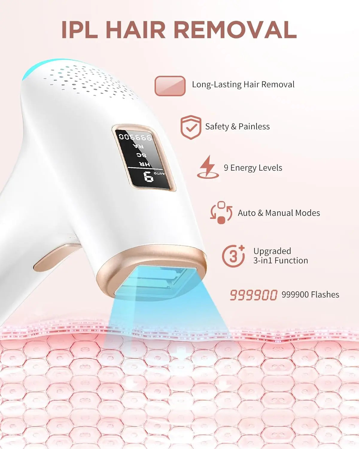 JOOYEE IPL Permanent Hair Removal Epilator For Face And Body
