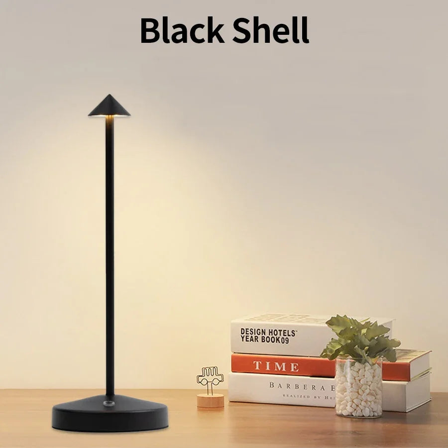 Rechargeable LED Table Lamp with Touch Sensor, 3 Color Temperatures and Dimming