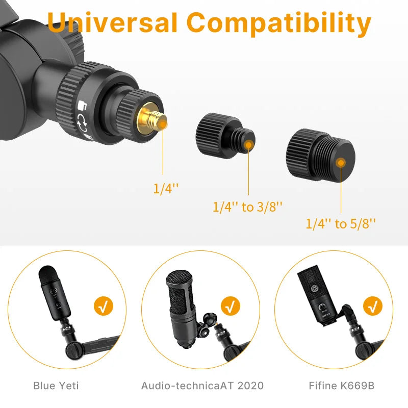 Ulanzi LS24 Microphone Boom Arm Stand For DSLR And Smartphone