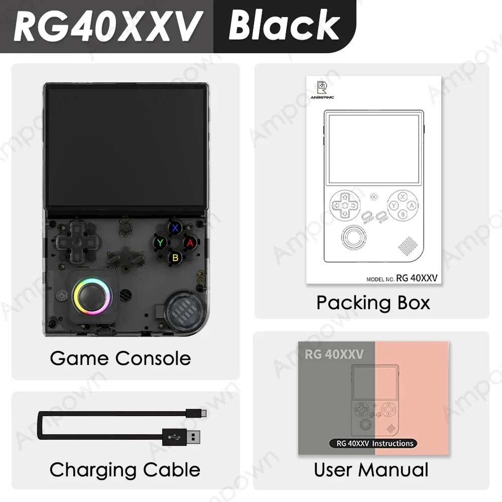 Anbernic RG40XXV Handheld Game Console With IPS Display And RGB Lighting