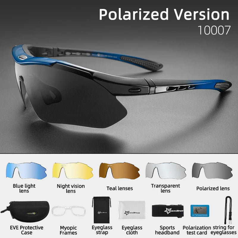 ROCKBROS Polarized Cycling Sunglasses Unisex UV400 Eyewear