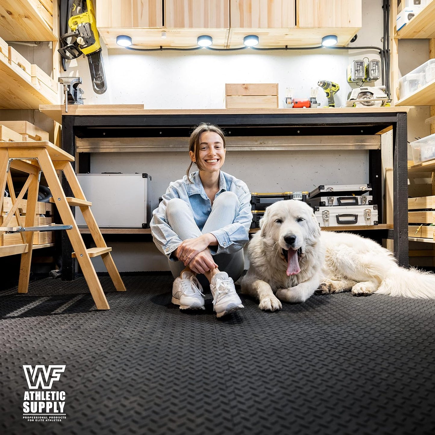 CAPHAUS EVA Foam Floor Tiles Interlocking Gym Mat Indoor Use