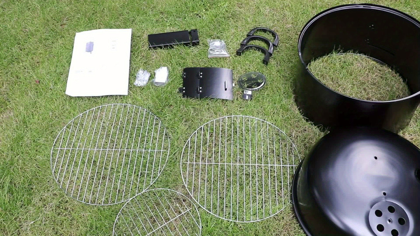 OURCAMP Charcoal Vertical Smoker Grill With Temperature Control