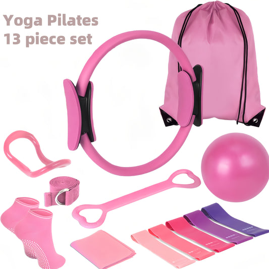 Ultimate Pilates Circle Set with Yoga Accessories and Resistance Bands
