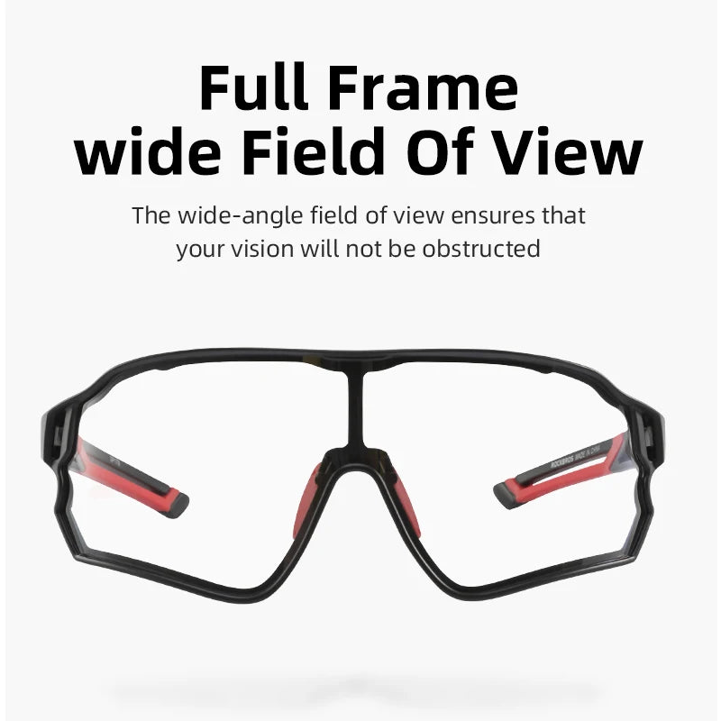 RockBros Photochromic Cycling Glasses UV400 Protection for MTB