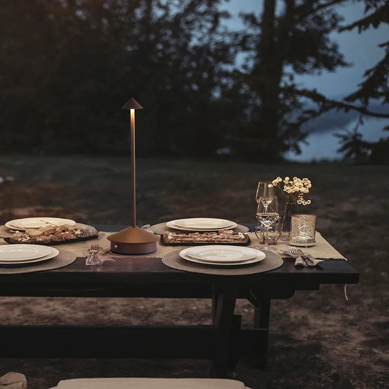 Rechargeable LED Table Lamp with Touch Sensor, 3 Color Temperatures and Dimming