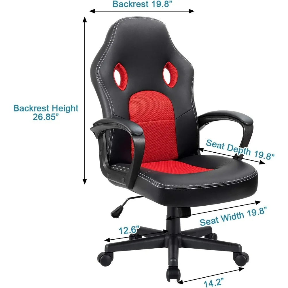 Furmax Gaming Chair Adjustable Swivel Desk Chair With Lumbar Support