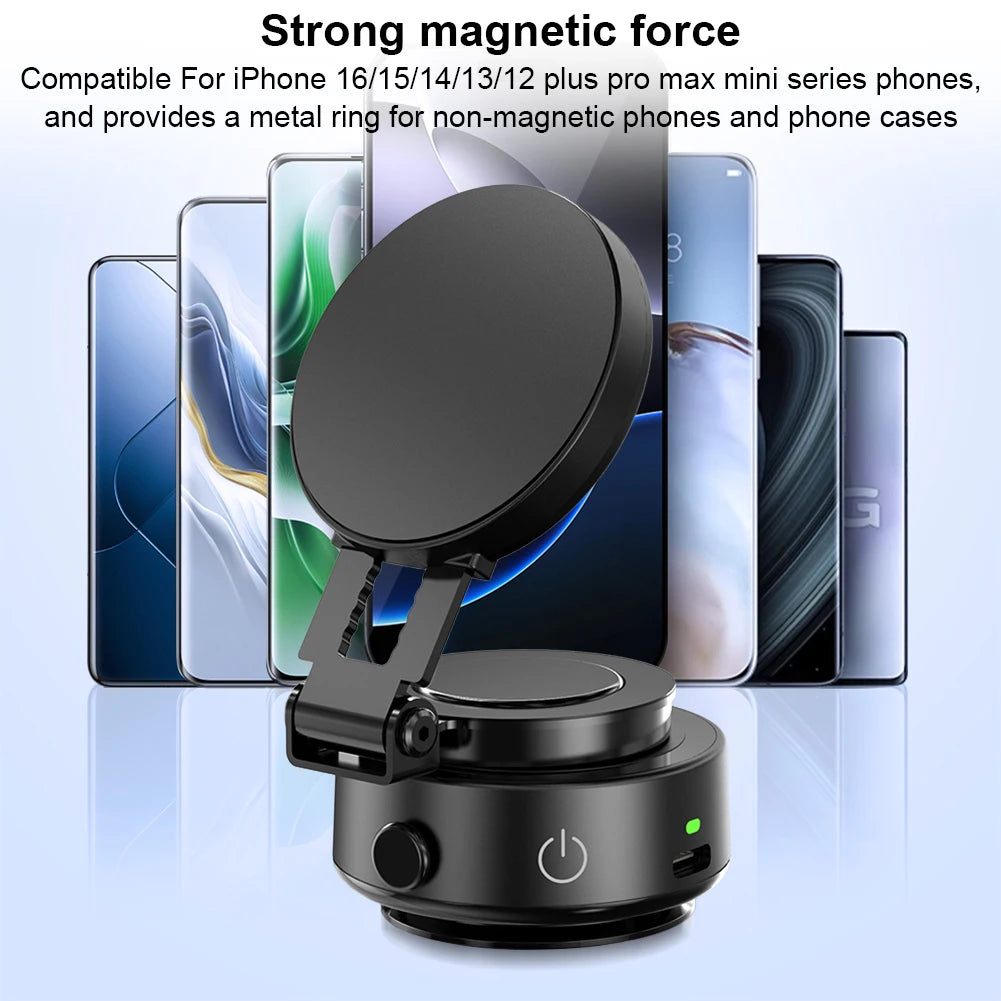 Jaysuing MagSafe Magnetic Vacuum Car Phone Holder 360 Rotatable