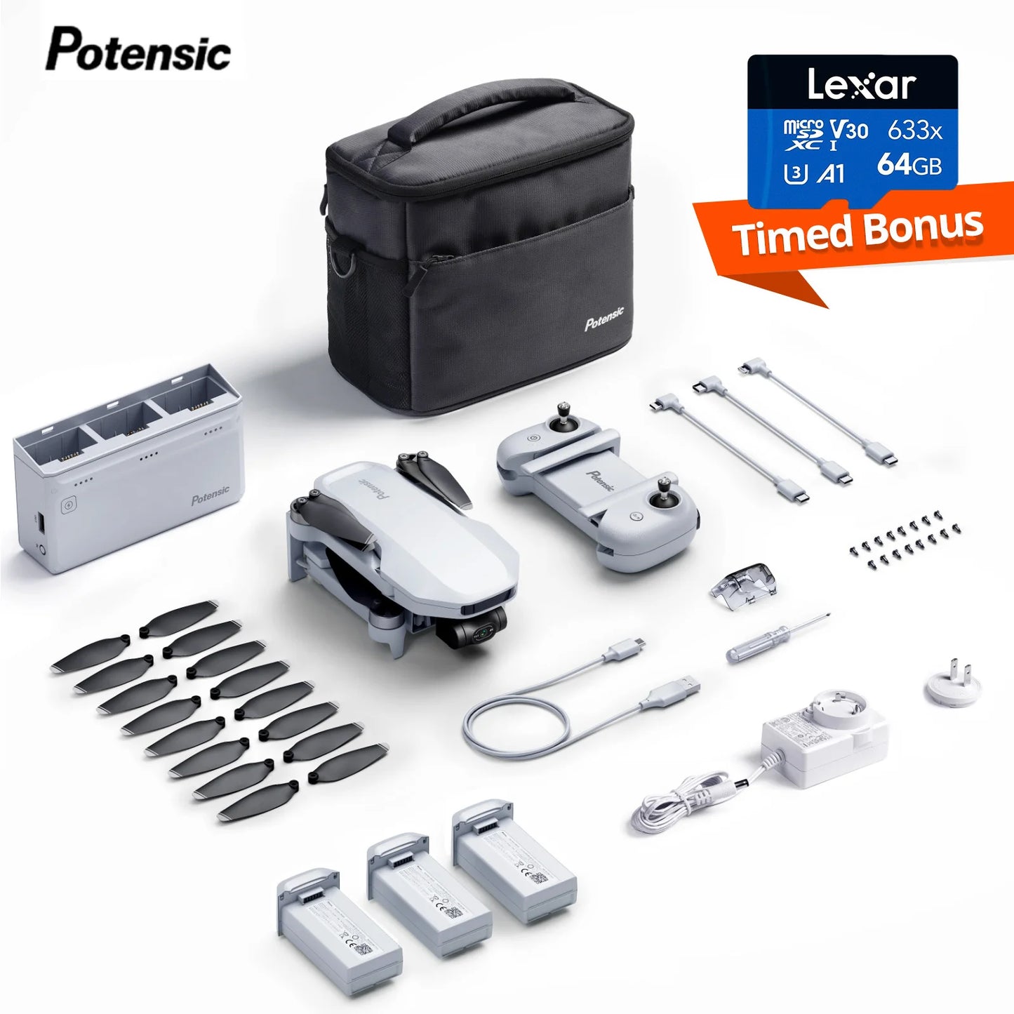 Potensic C0 4K GPS Drone Three Axis Gimbal