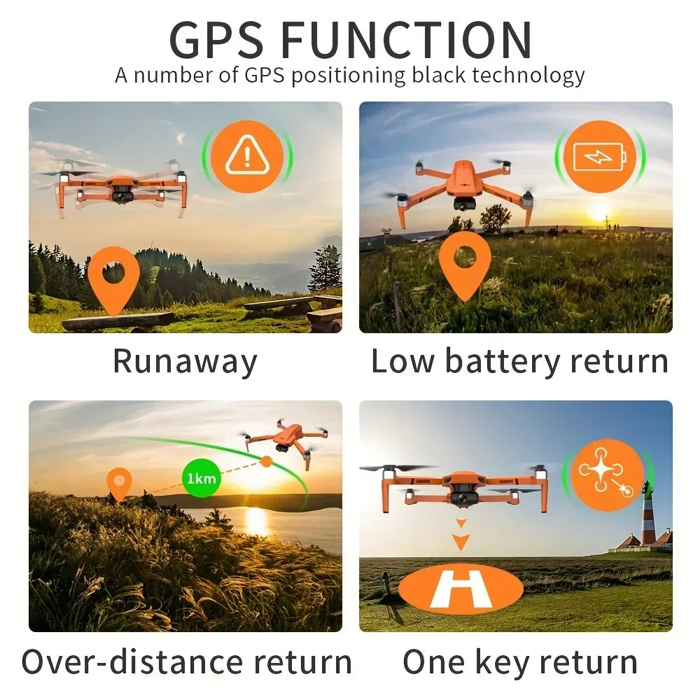 QJ 4K GPS Drone With 2 Axis Gimbal FPV Photography