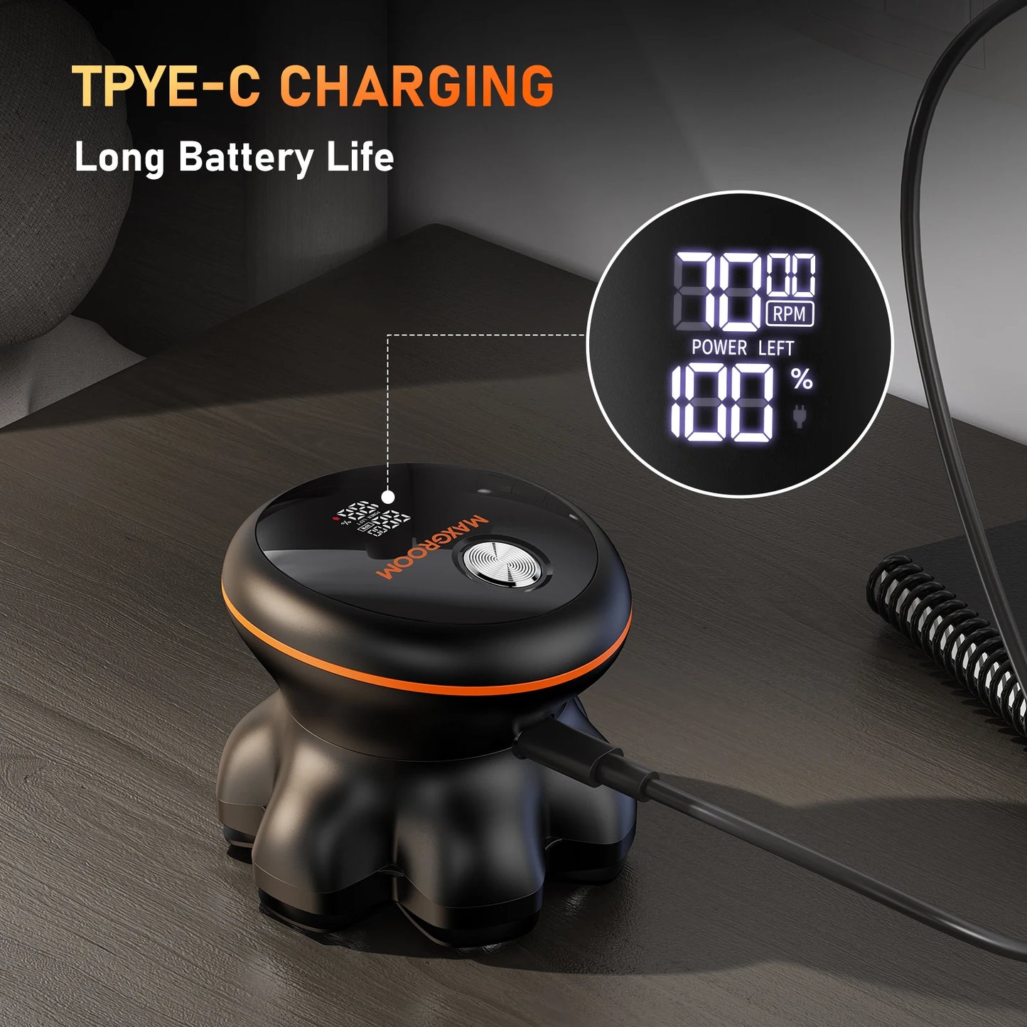 MAXGROOM 7D Electric Shaver for Men, Waterproof Beard and Head Trimmer, USB Rechargeable