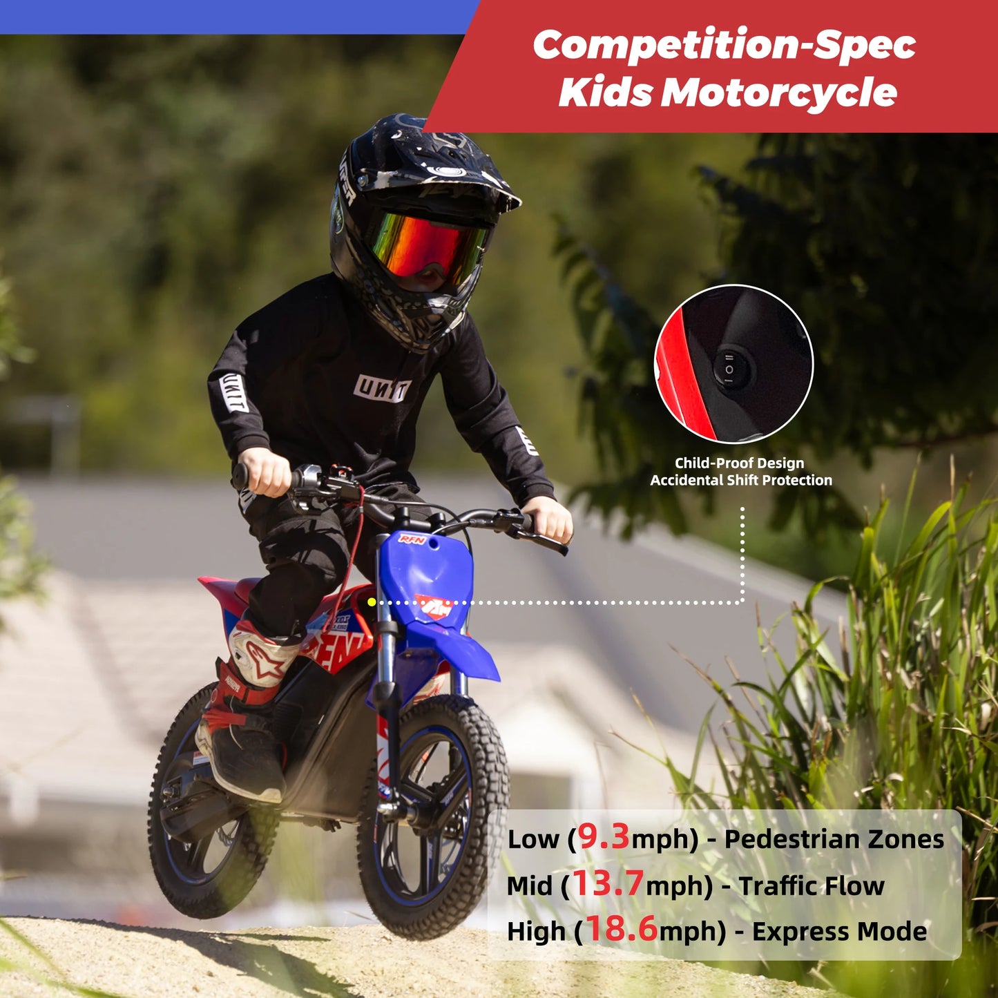 RFN Warrior Kids Electric Dirt Bike 36V 500W Off Road