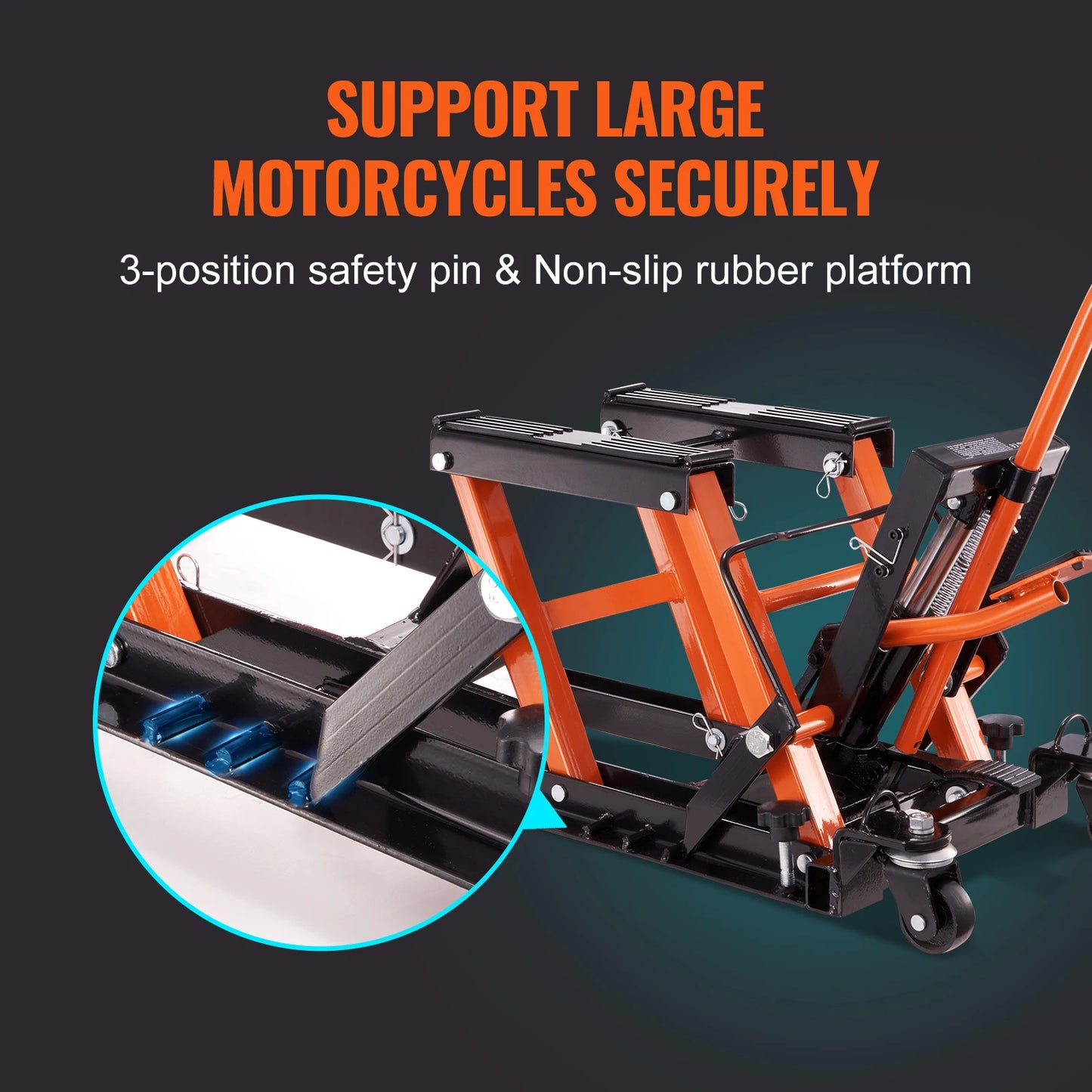 SucceBuy Hydraulic Motorcycle Jack Stand Scissor Lift for ATV UTV