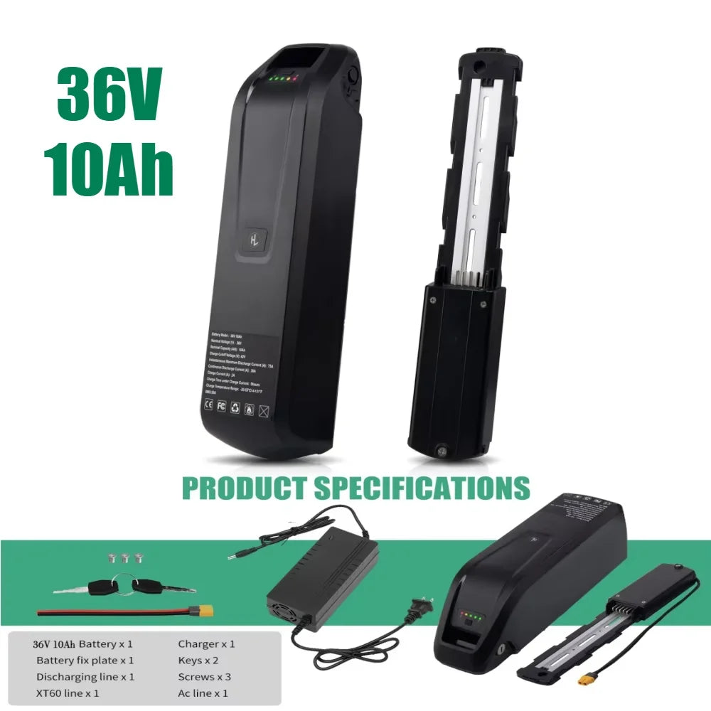 Aleaivy 36V/48V 10 to 20Ah Liion E Bike Battery Pro