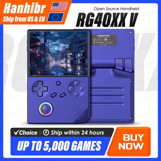 Anbernic RG40XXV Handheld Game Console With IPS Display And RGB Lighting