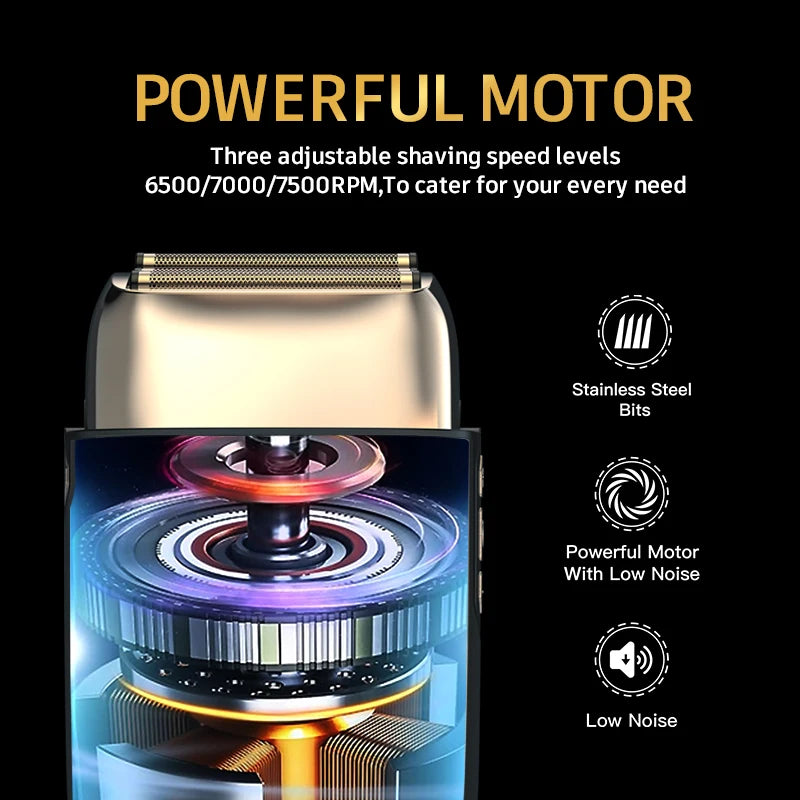 Ufree Electric Foil Shaver for Men with 3-Speed and LCD