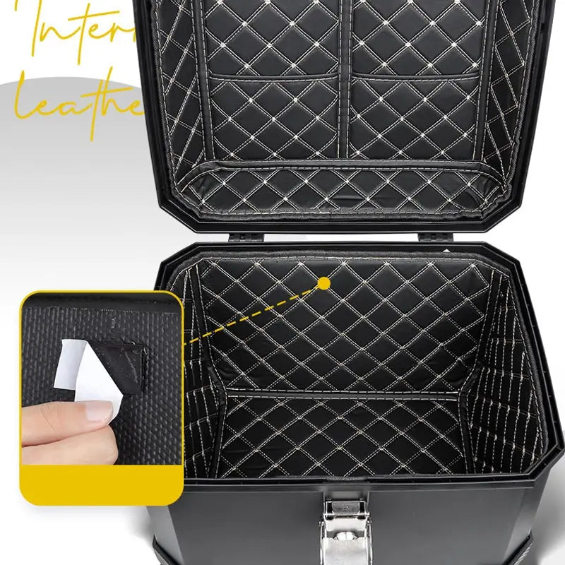 Universal Motorcycle Top Case Waterproof Trunk With Anti Theft Lock