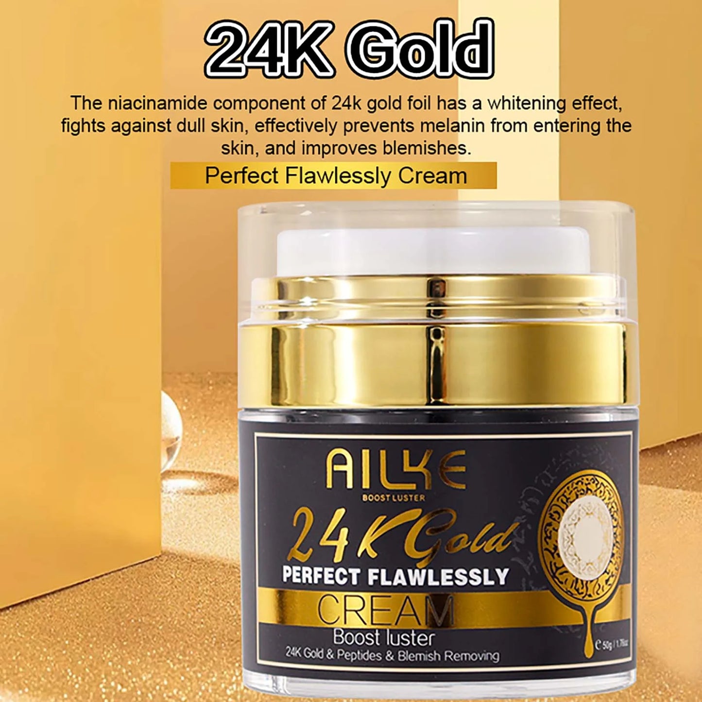 AILKE 24K Gold Skin Care Set For All Skin Types Whitening