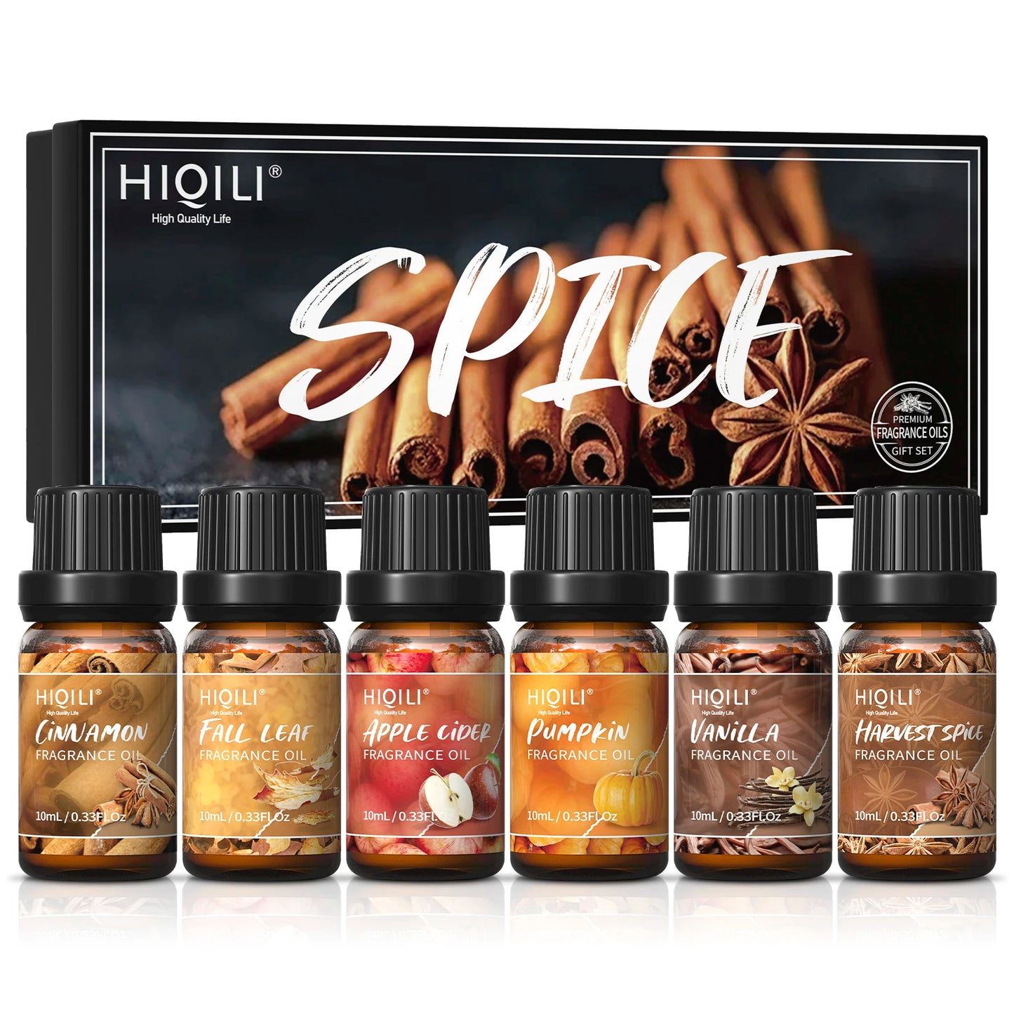 HIQILI Fragrance Oil Set 6 Piece Perfume Oils For Diffuser