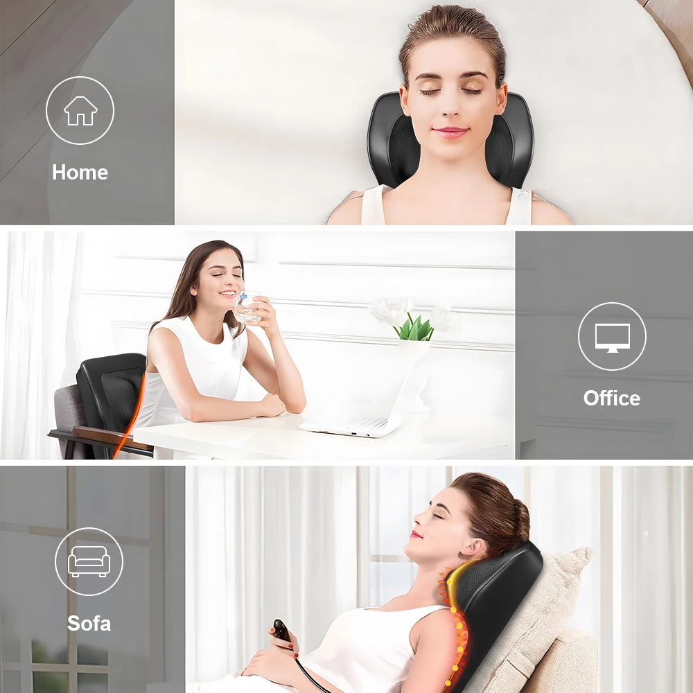 Neck Massager With Three Speeds Vibration And Heating