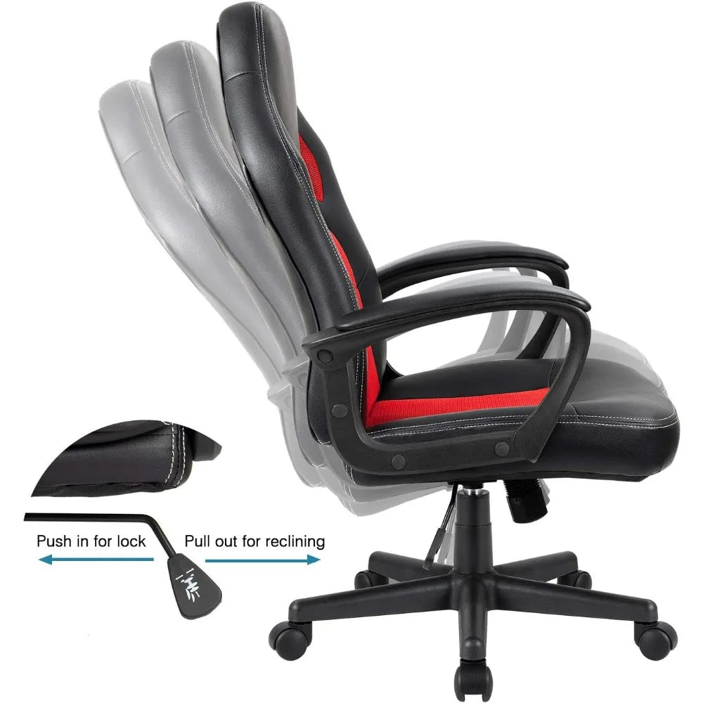 Furmax Gaming Chair Adjustable Swivel Desk Chair With Lumbar Support