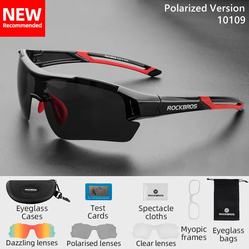 ROCKBROS Polarized Cycling Sunglasses Unisex UV400 Eyewear