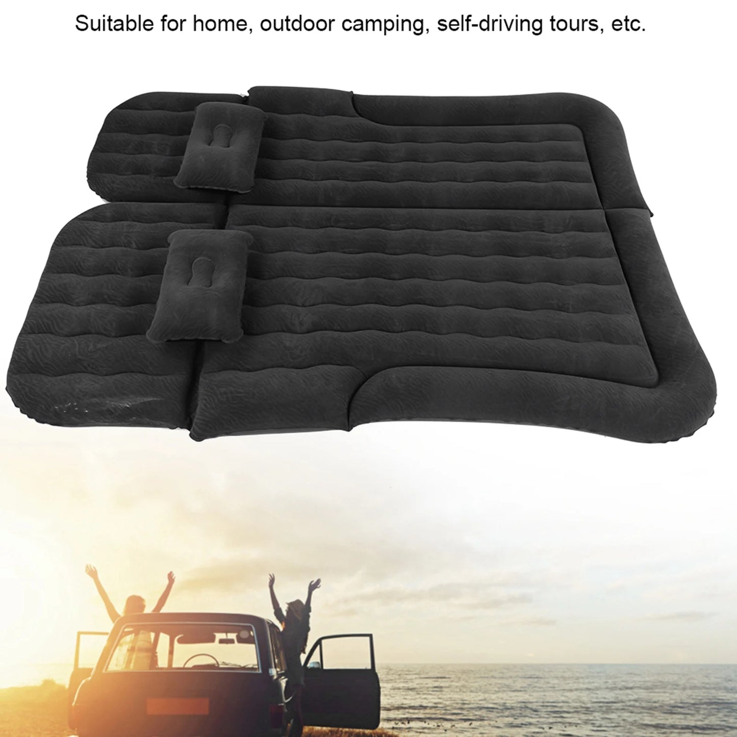 DECDEAL 2In1 Inflatable Car Mattress for SUV Travel Comfort