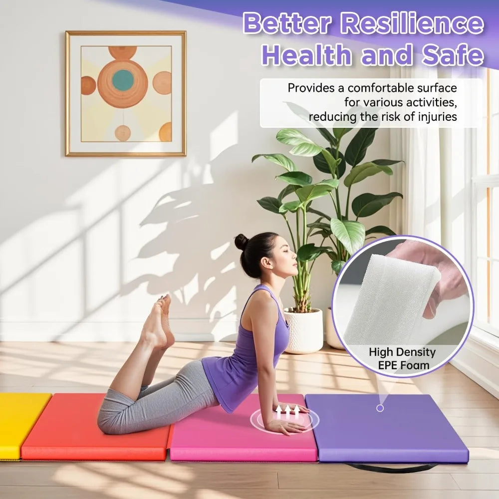 Portable Gymnastics Tumbling Mat Foldable For Training And Yoga
