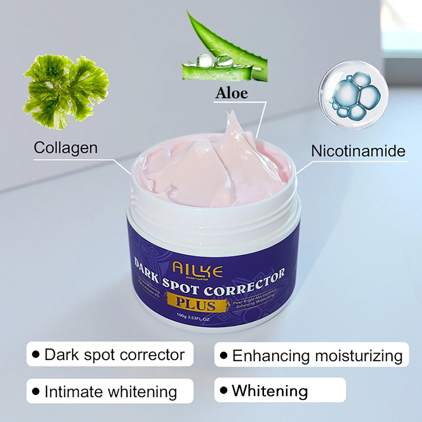 AILKE Stains Remover Face Cream With AHA Collagen Niacinamide