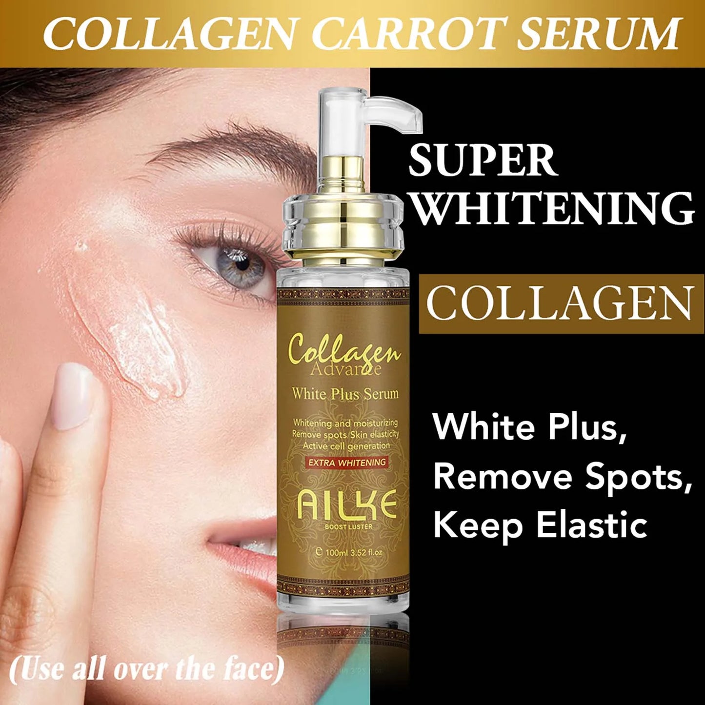 AILKE Collagen Skin Care Kit For Even Skin Tone Whitening