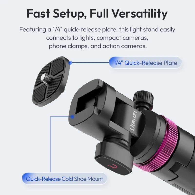 Ulanzi MT-89 Quick-Release Light Stand with Cold Shoe