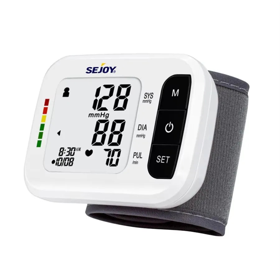 Sejoy Electronic Blood Pressure Monitor Wrist Cuff Tonometer