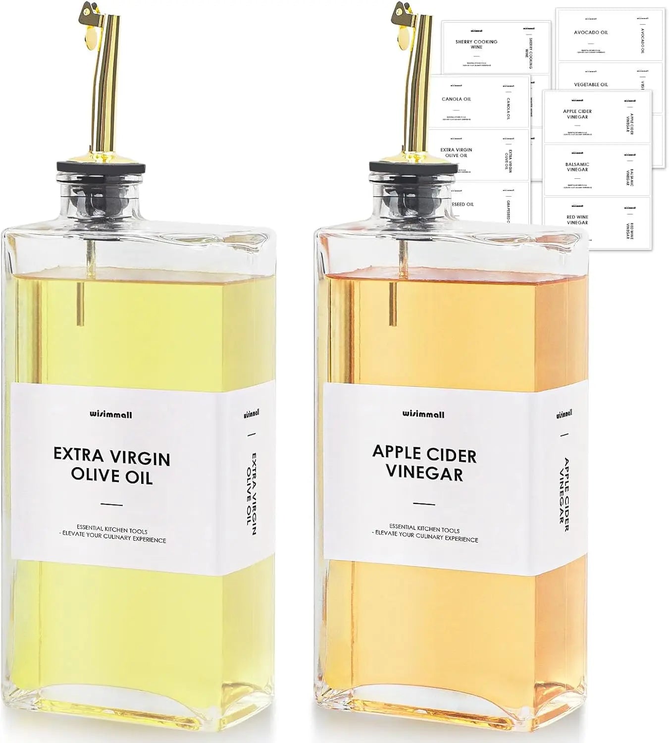 Feature Olive Oil Dispenser Glass Bottle Set Of 2 Kitchen