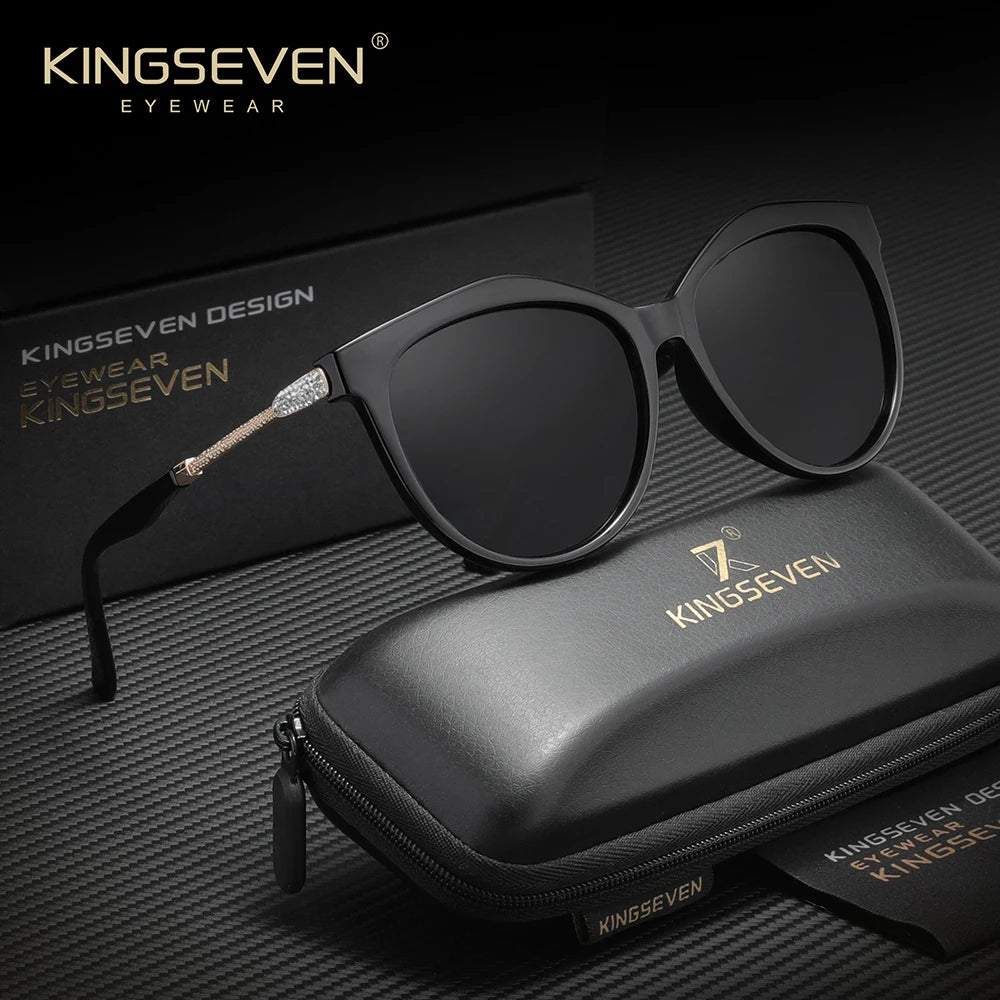 Kingsevend Polarized Women's Sunglasses Minimalist Frame