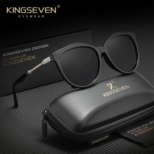 Kingsevend Polarized Women's Sunglasses Minimalist Frame