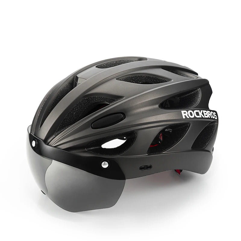 ROCKBROS Cycling Helmet With Goggles For MTB And Road Bike