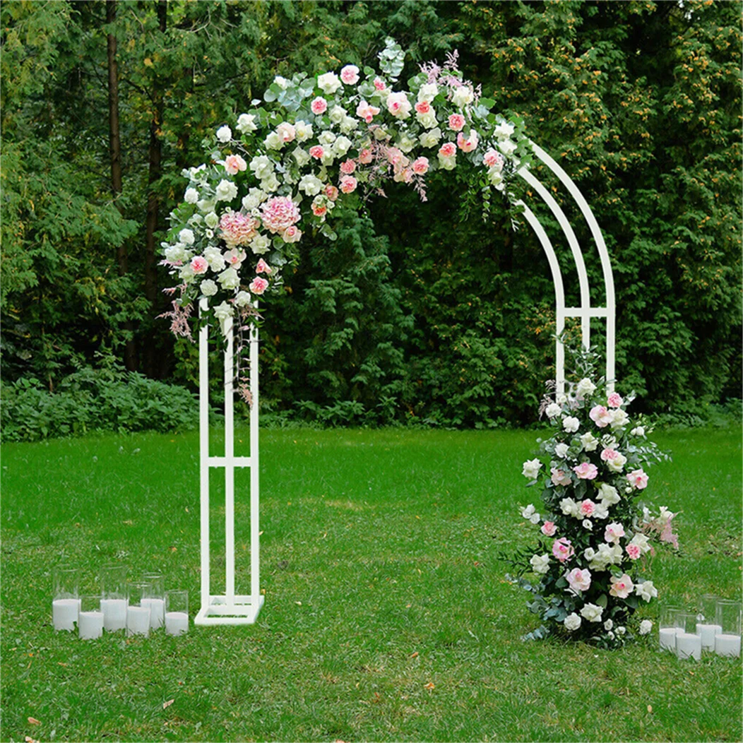 Guangdong Wedding Arch Stand 3 Layer Balloon Backdrop Metal Frame