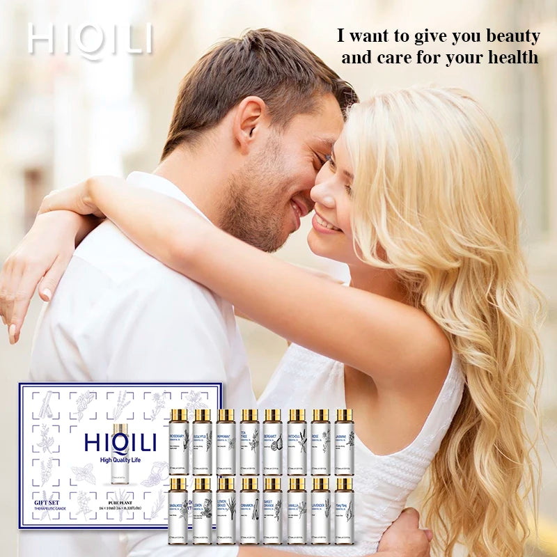 HIQILI Essential Oils Set Pure Lavender Eucalyptus Jasmine Mint