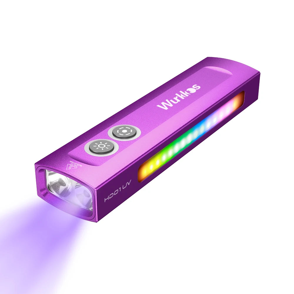 Wurkkos HD01 UV Multifunctional EDC Flashlight 1200 LM