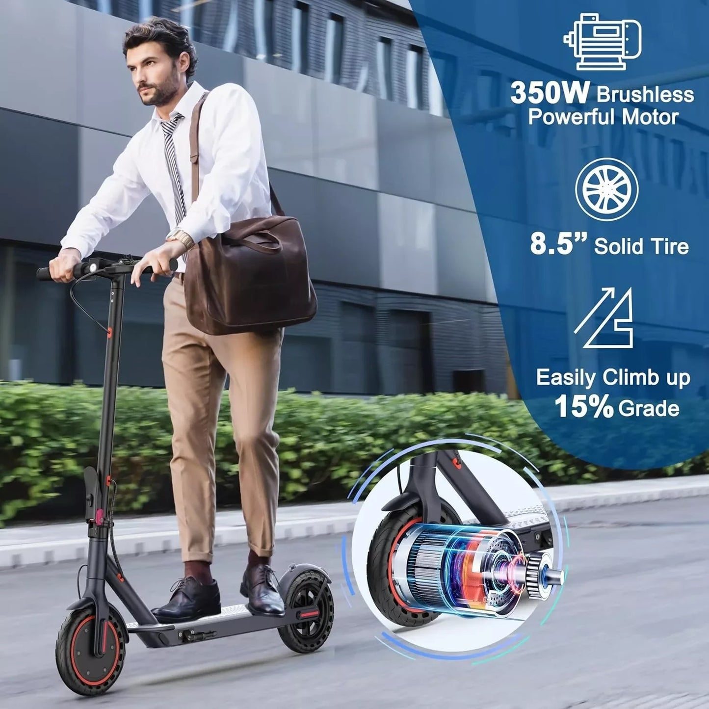 Ladped LP60 Electric Scooter 350W 19 MPH Foldable Adult