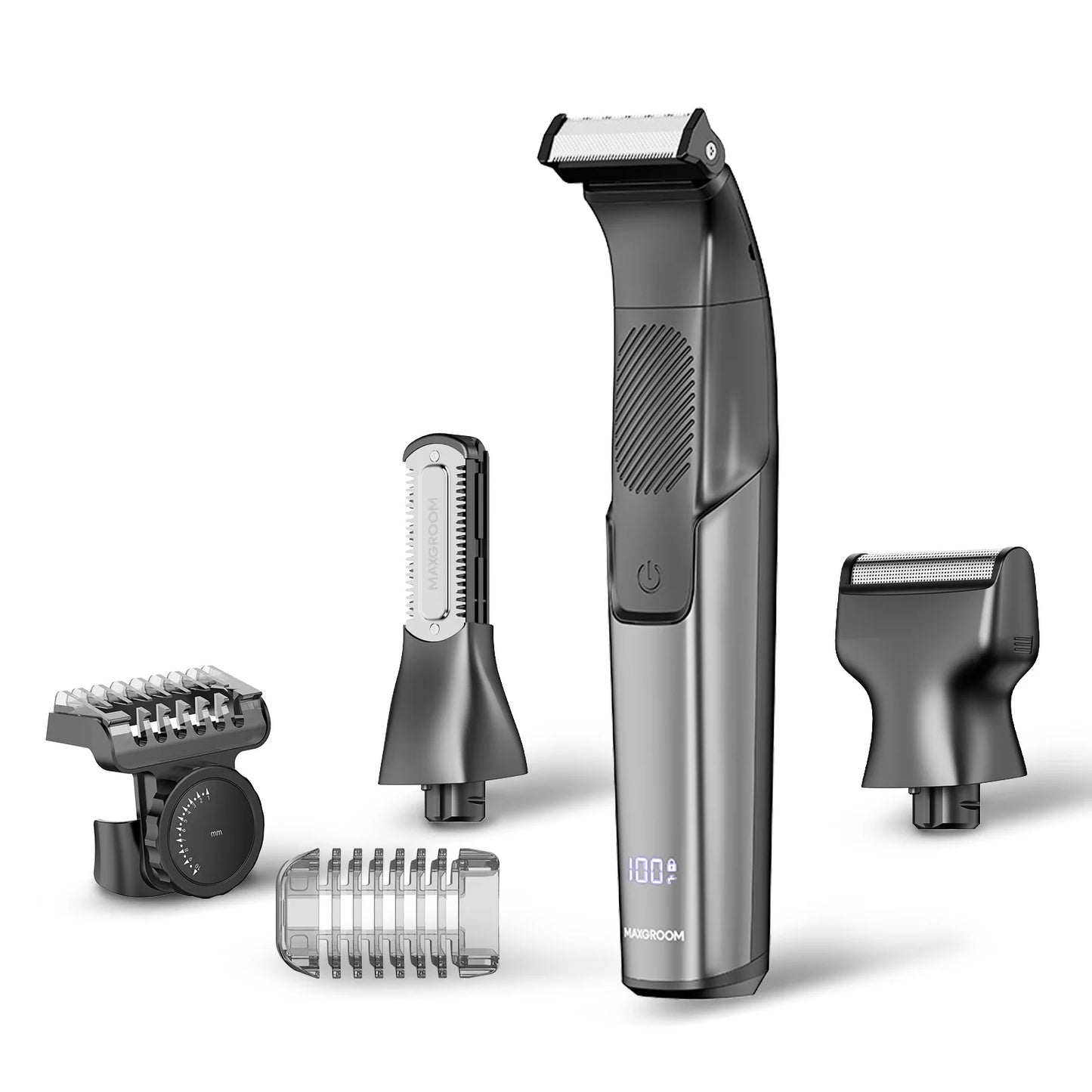 MAXGROOM 3-in-1 Men's Bidirectional Body Hair Trimmer Electric Shaver
