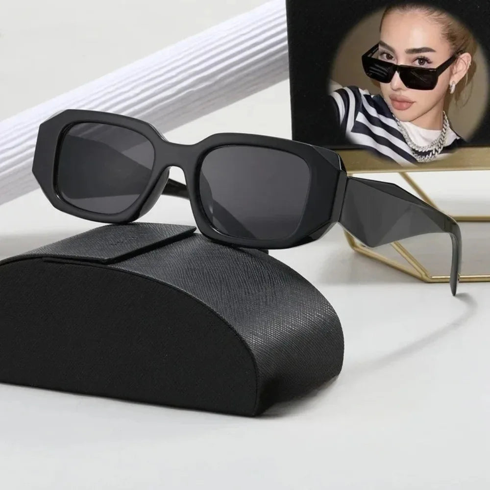 Unisex Fashion Sunglasses With Square Frames And Anti Reflective Lenses