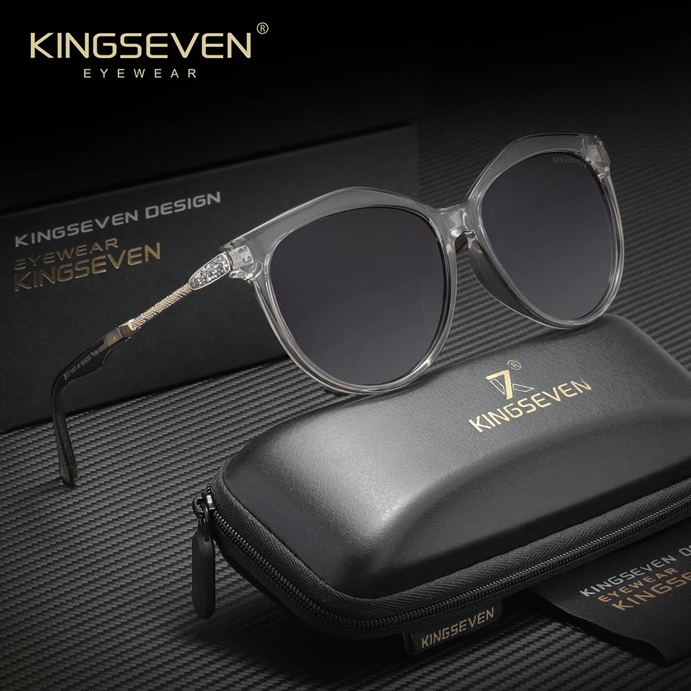 Kingsevend Polarized Women's Sunglasses Minimalist Frame