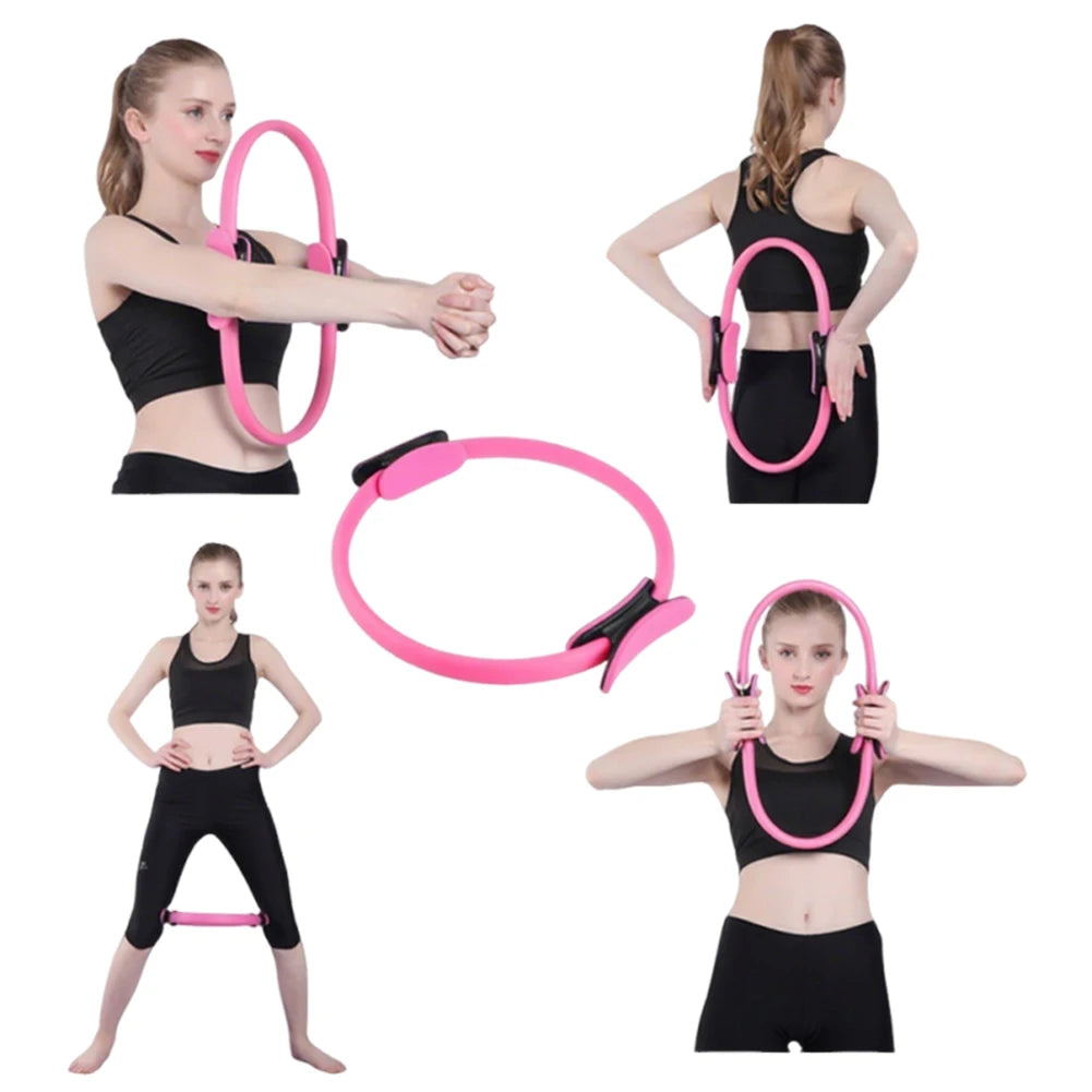 Alloet Yoga Fitness Ring Flexible Resistance Circle For Pilates