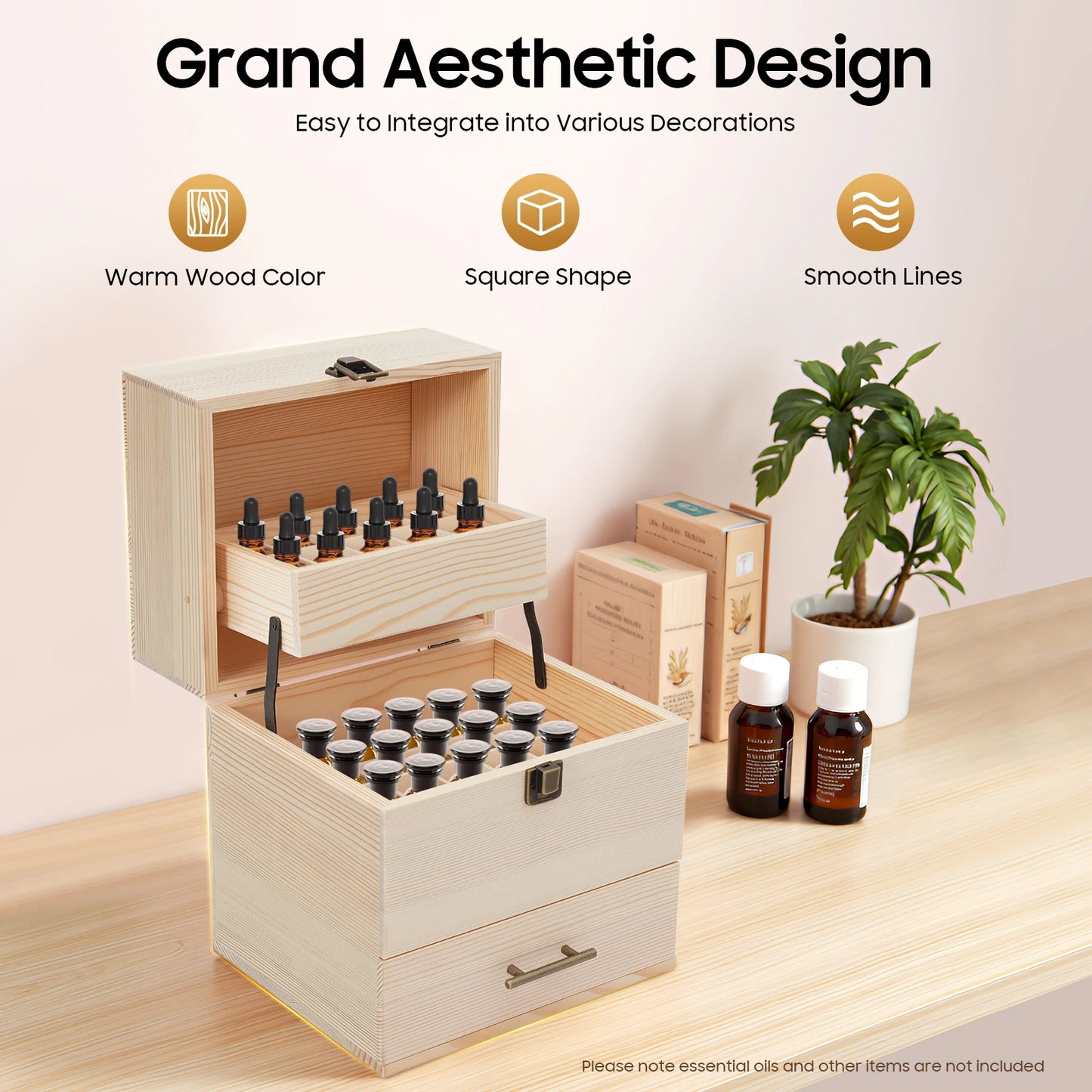 Sichuan 3-Tier Essential Oil Storage Box Organizer For Bottles