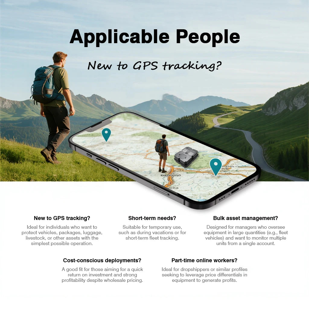 Wanwaytech 4G Anti-Theft GPS Tracker for Cars and Motorcycles
