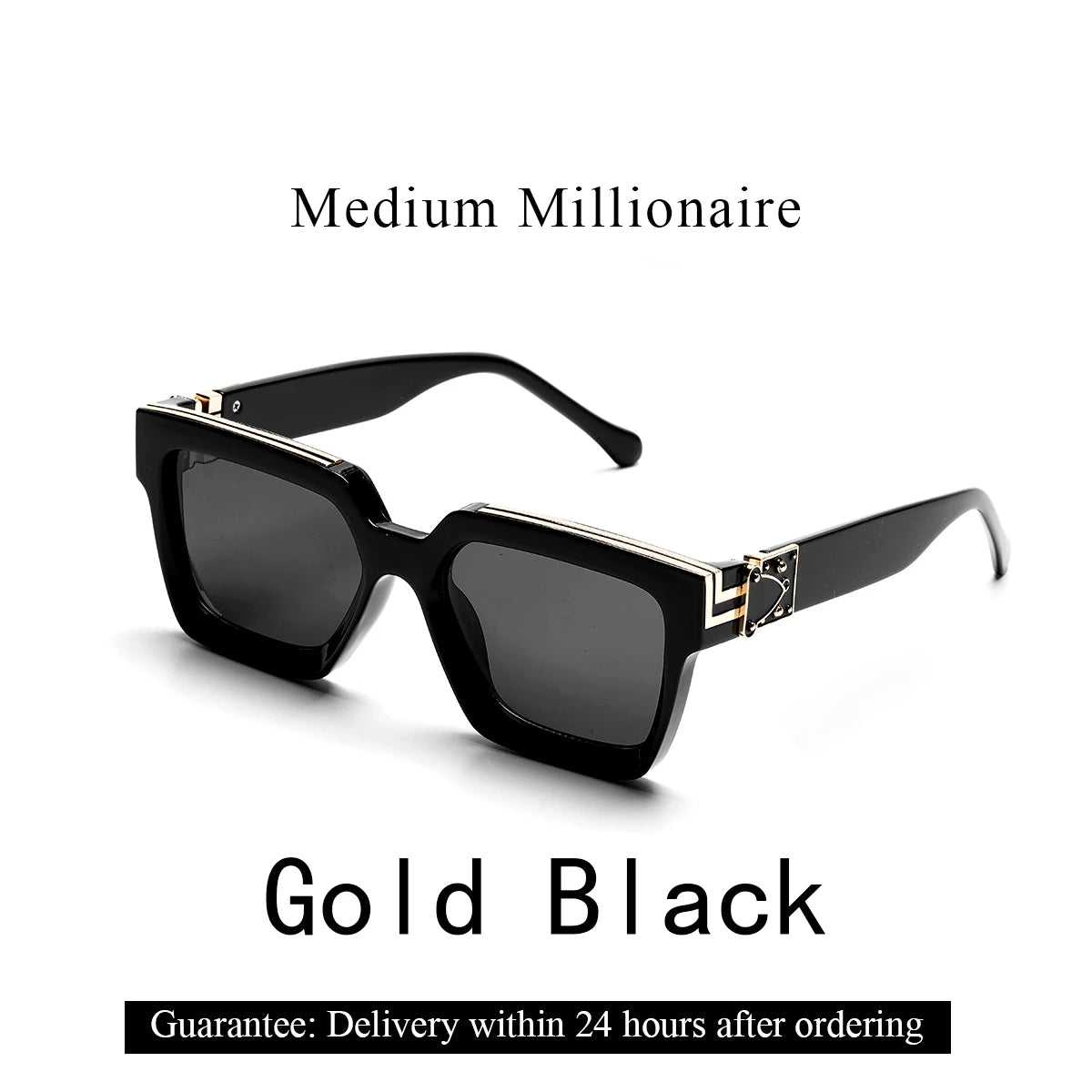 Ruiao Luxury Retro Sunglasses Square Frames