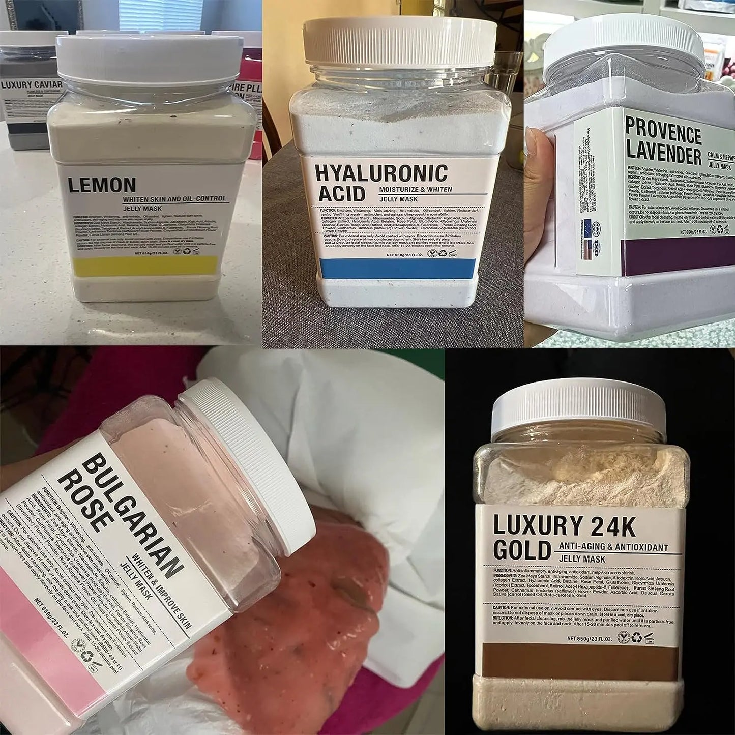 YMEYFAN Jelly Mask Powder 10 Pack For Professional Facial Care