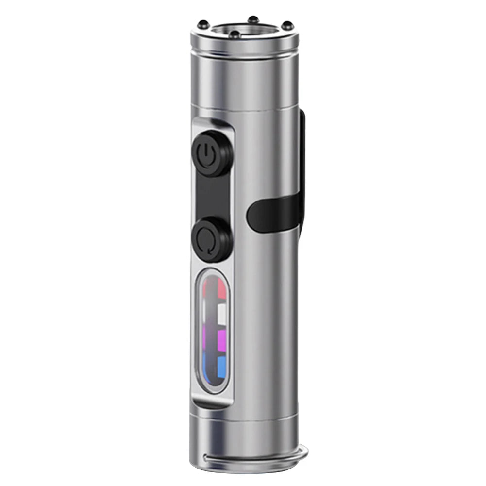 Rechargeable LED Tactical Torch With Hat Clip For Camping Emergencies