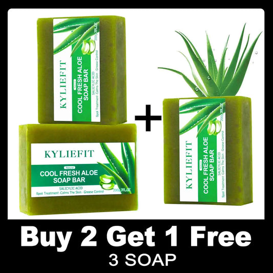 AILKE Aloe Vera Soap Bar for Brightening and Cleansing